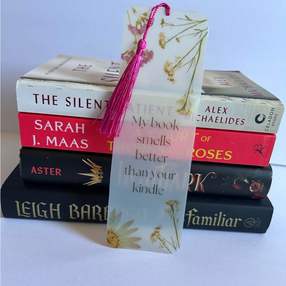 My Book Smells Better Than Your Kindle Handmade Bookmark